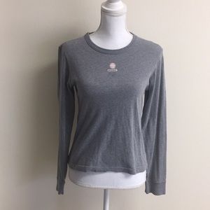 Abercrombie and Fitch gray basketball LS